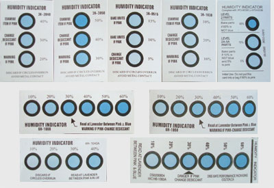 普通湿度指示卡