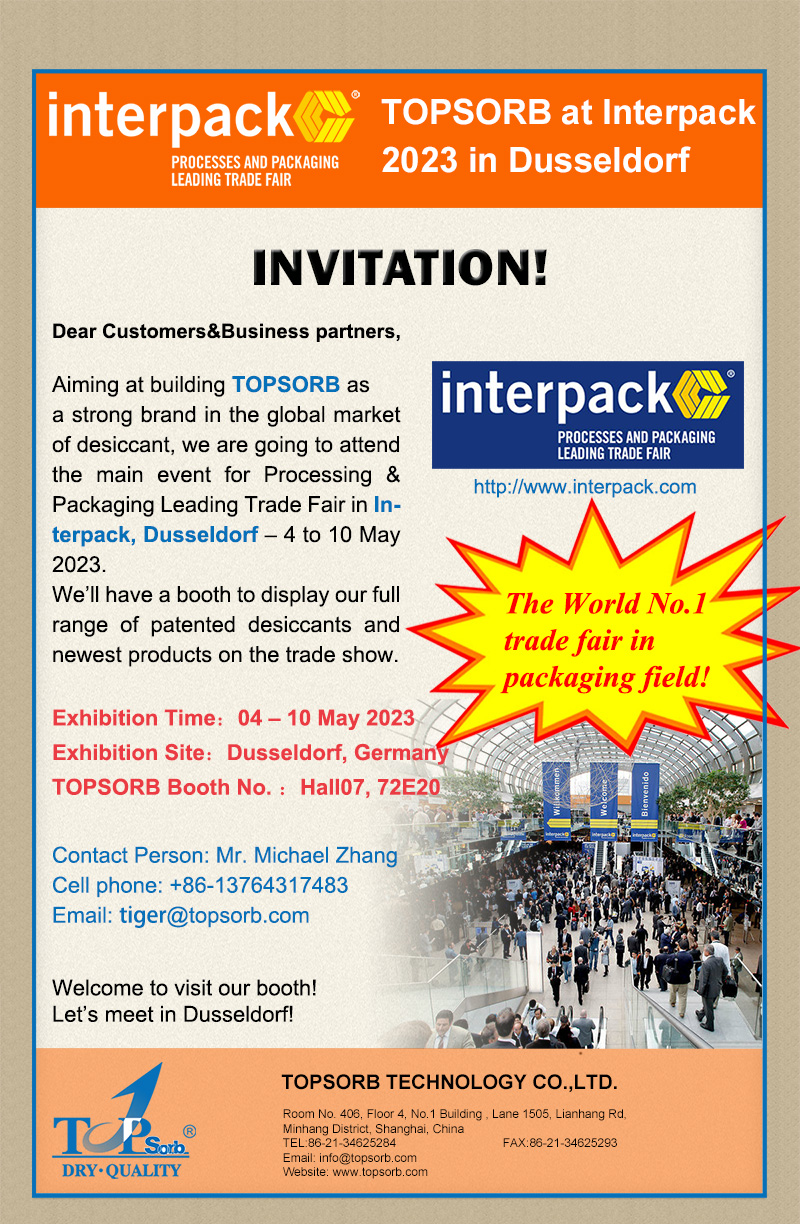 TOPSORB Interpack Trade Show in Dusseldorf,2023 TOPSORB Interpack Trade Show in Dusseldorf,2023